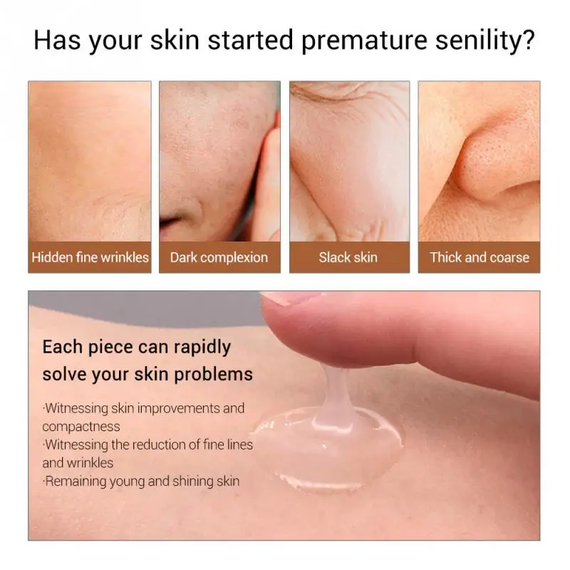 Новый 24 К золото пептид морщин глаз Ампуле Capsule Сыворотки Anti Aging тонких линий