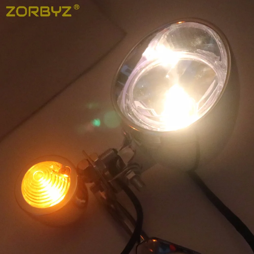 ZORBYZ 39 мм мотоциклетные хромированные Противотуманные фары с кронштейном