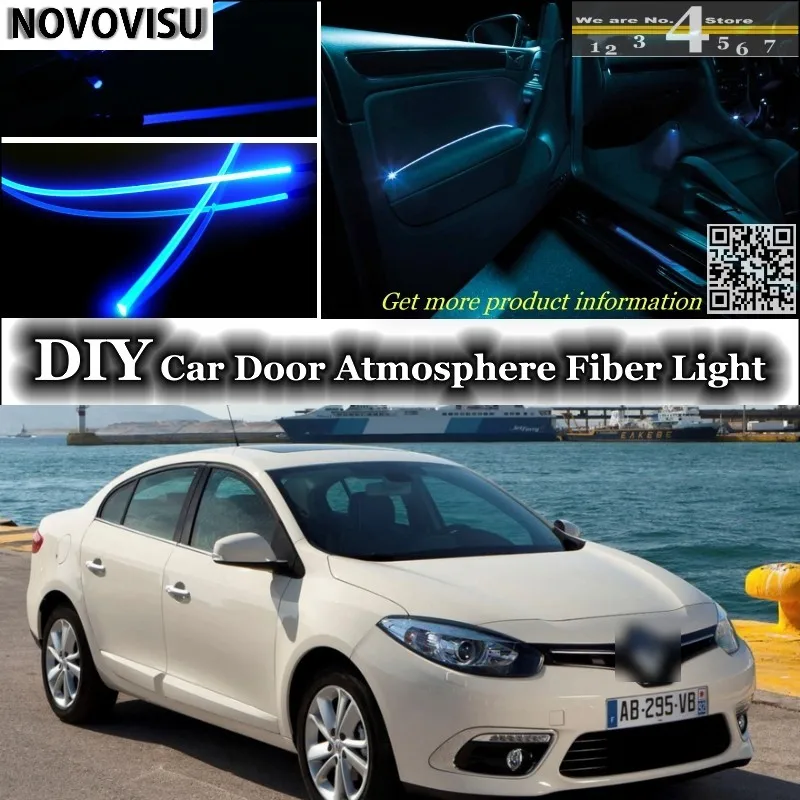 Нововису для Renault Fluence/SM3 комнатный светильник тюнинг атмосферы волоконно