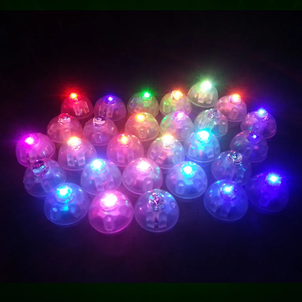 120 шт./лот светодиодные лампы RGB светящиеся воздушные шары для бумажных фонарей