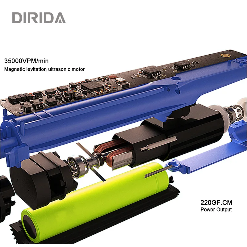 DIRIDA S2003 электрическая зубная щетка модная звуковая USB перезаряжаемая