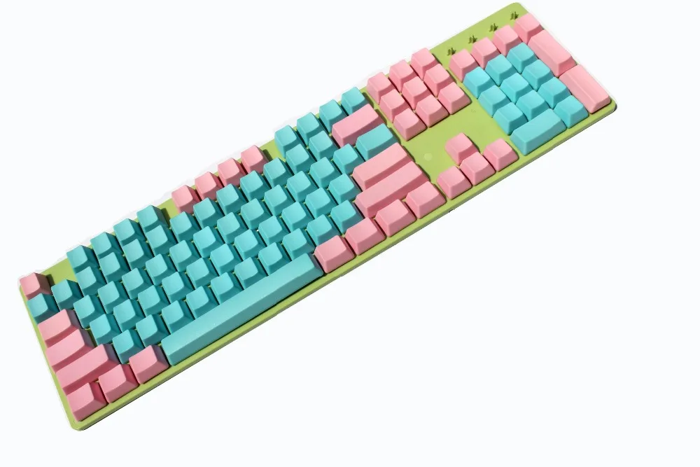 Бесплатная доставка YMDK Blank 104 ANSI 105 ISO Miami клавиатура с толстым профилем PBT OEM для MX