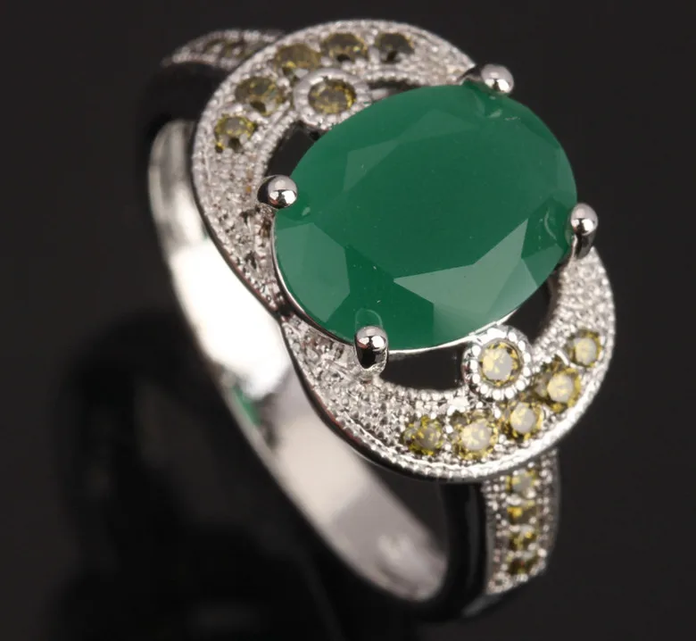 Драгоценные камни бант прямой Перидот Серебряное покрытие серебро ювелирные