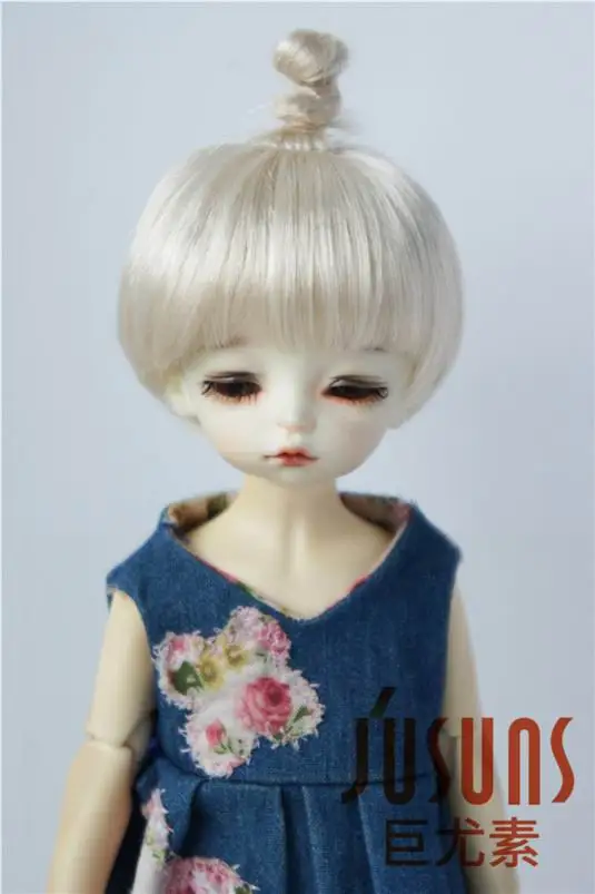 JD363 6-7 дюймов 16-18 см синтетический мохер кукольные парики 1/6 YOSD Updo BJD волосы