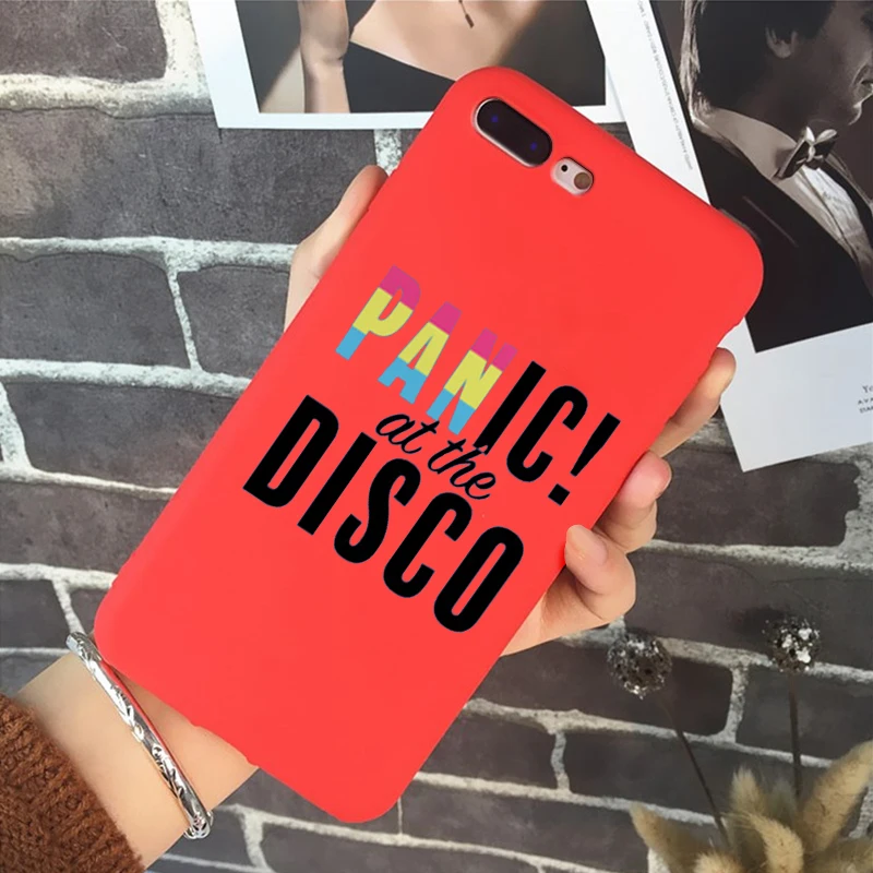 R-5650 Panic at диско Мягкий силиконовый чехол конфетного цвета чехол для iPhone X XR XS MAX 6 7 8 plus 6s для Apple лучший дизайн корпуса - Цвет: R-5650