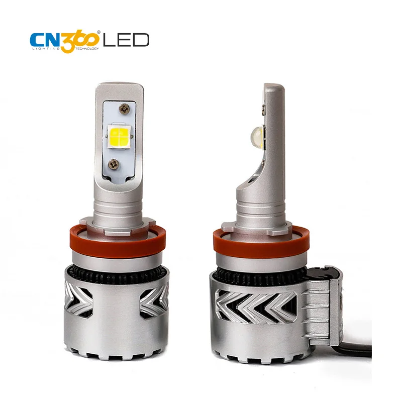 CN360 2 шт. LED H11 светодиодные автомобильные лампы для фар H8 H9 2019 новейшая модель с