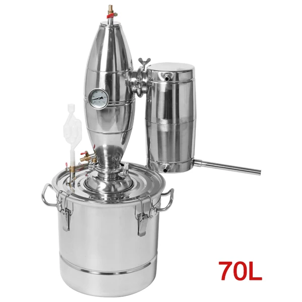70L ZONESUN 20 30 50 70L винный дистиллятор барная посуда ПИВОВАРЕНИЕ оборудование из нержавеющей стали для изготовления вина котел спирт варочный набор устройство барный набор - Цвет: 70L
