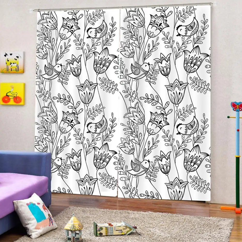 Затемненные Роскошные 3D шторы набор для спальни гостиной офиса отеля дома стены