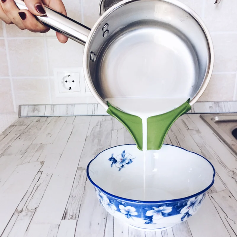 Delidge 1 шт. кухонная Воронка держатель для кастрюли дефлектор розлива продуктов
