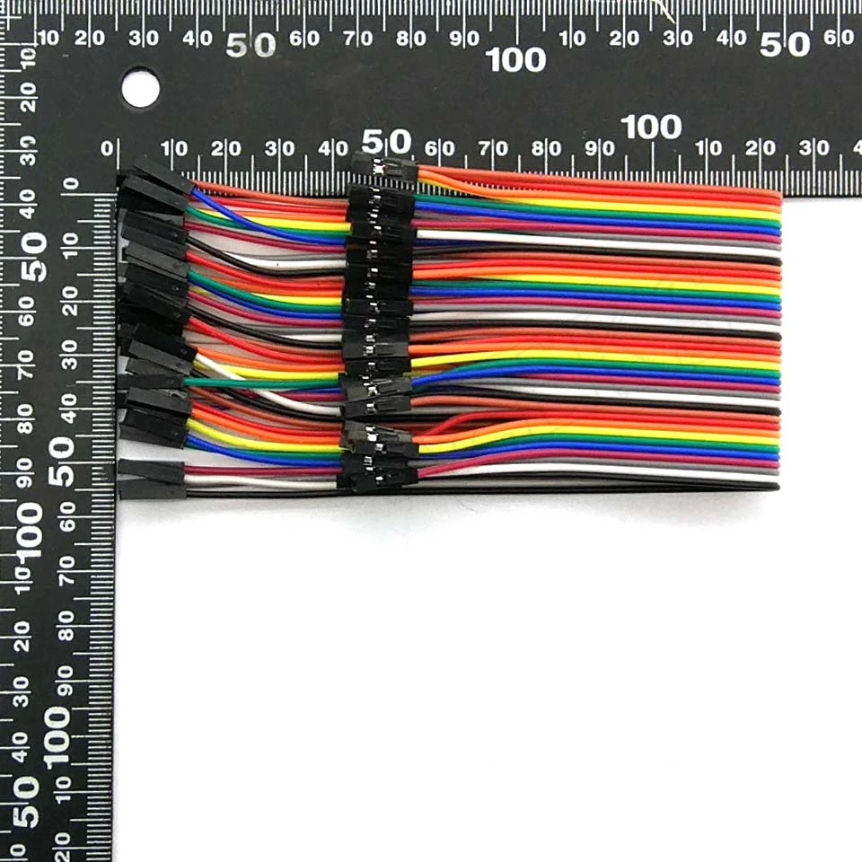 40pcs dupont cable jumper wire line F-F 1P-1P 10/20/30CM | Электроника