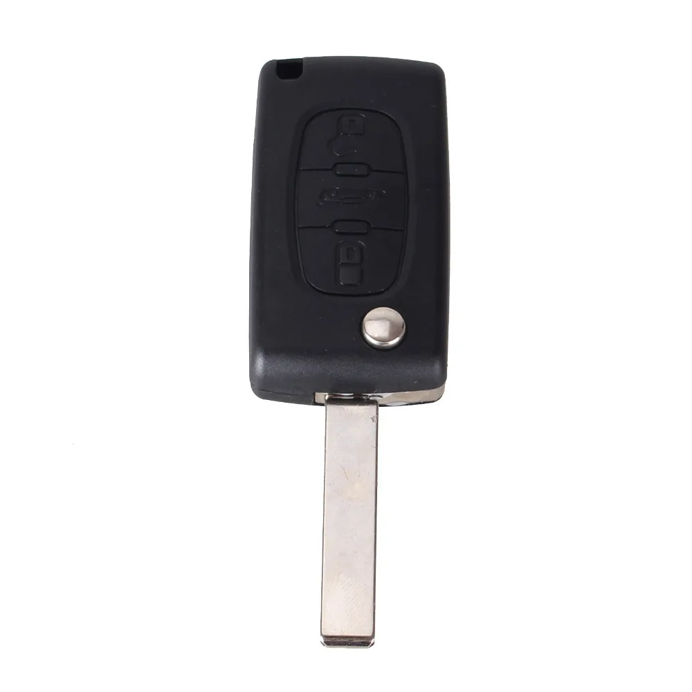 Чехол-книжка для автомобильных ключей с 3 кнопками Peugeot 107 207 307 407 408 CE0523 |