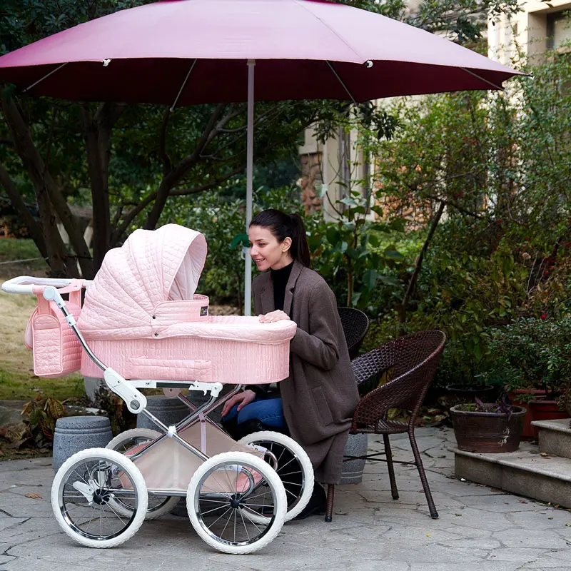 Coolbaby королевская семейная детская коляска с двумя амортизаторами, четырехколесная детская коляска, сумка для мамы