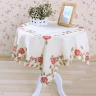 Элегантная жаккардовая скатерть vezon 83*83 см из полиэстера с цветочной вышивкой, скатерть с ручной вышивкой