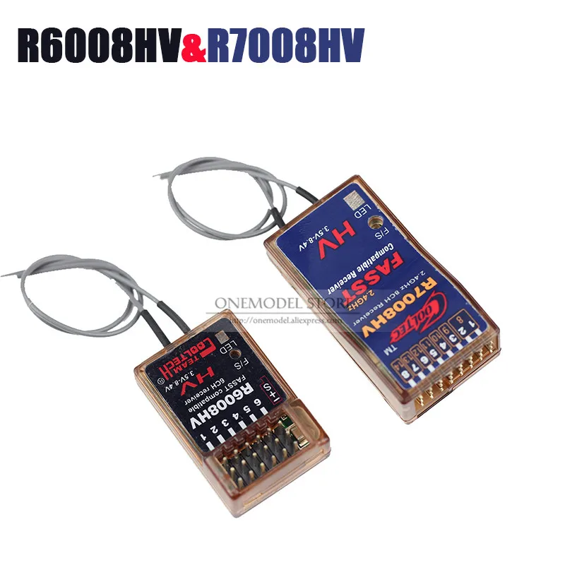 Ресивер Cooltech R6008HV 6 каналов 2 4G 8CH-13CH R7008HV совместим с приемником FUTABA FASST для 6EX 7C TM-7