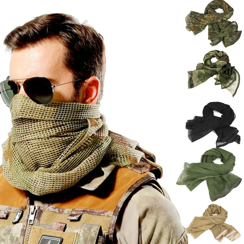 Военные мужские шарфы арабский тактический армия пустыни KeffIyeh чистая шелковая