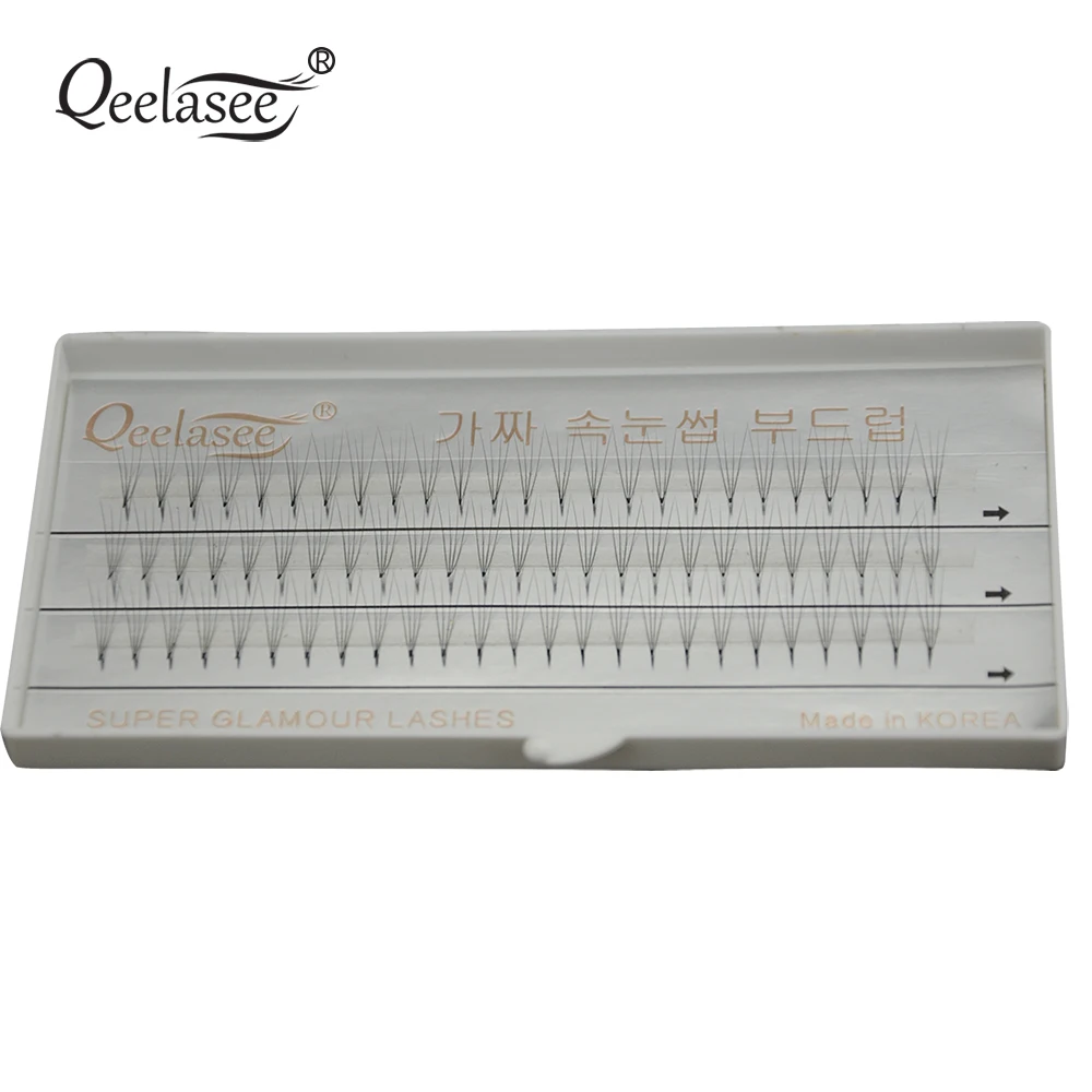 0,07 C curl 1 лоток 2D/3D/4D/5D/6D Предварительно Сделано Сушилка для ресниц расширение предварительно Fanned ресницы кластера тонкий ресниц корень применение экономит