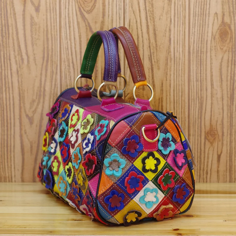 IPinee ручная работа разноцветные женские сумки-мессенджеры с аппликацией сумки