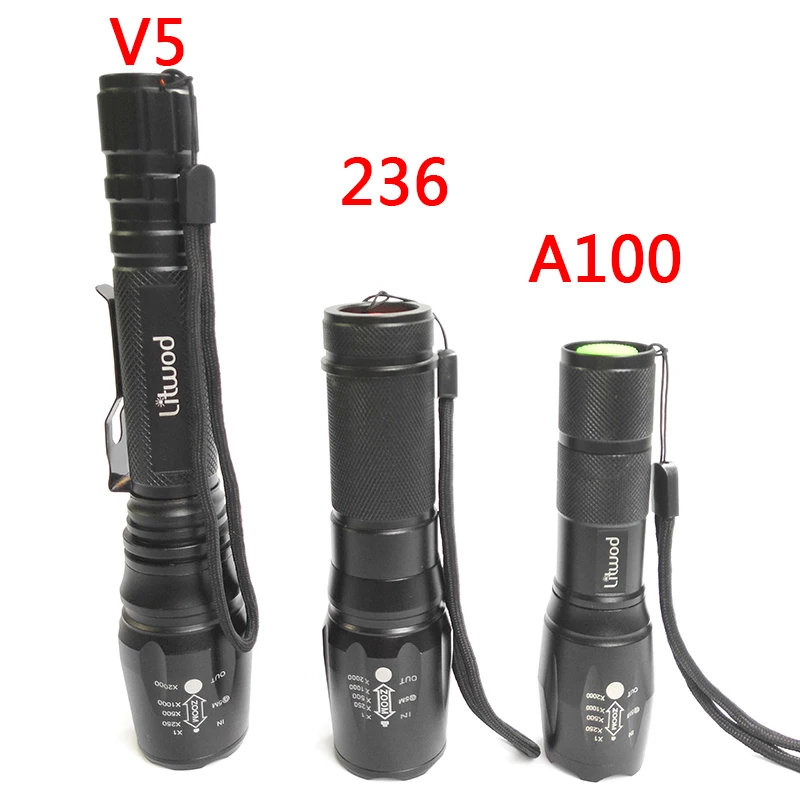 Litwod z10 XML T6 5000LM портативный зум регулируемый масштабируемый светодиодный мини