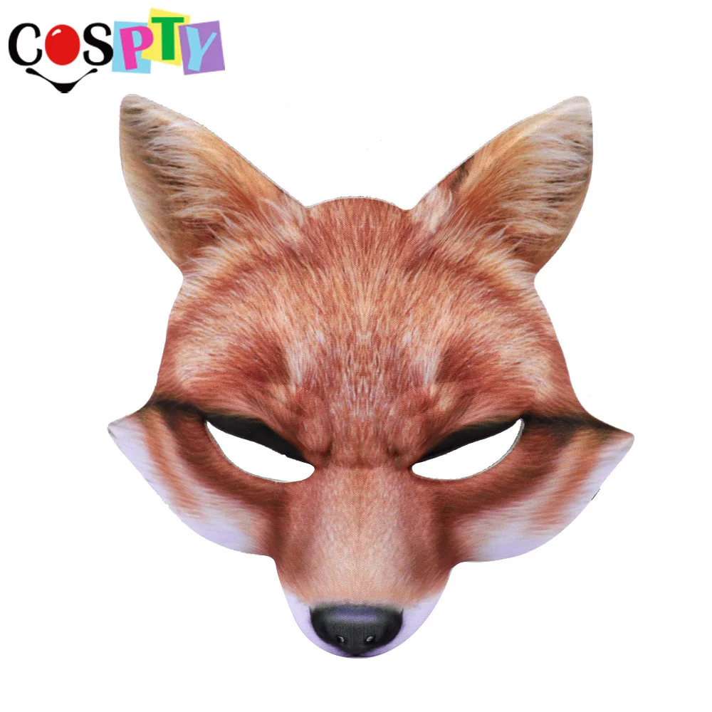 Cospty недорогие эва 3D вечерние реалистичные животные белые черные взрослые аниме