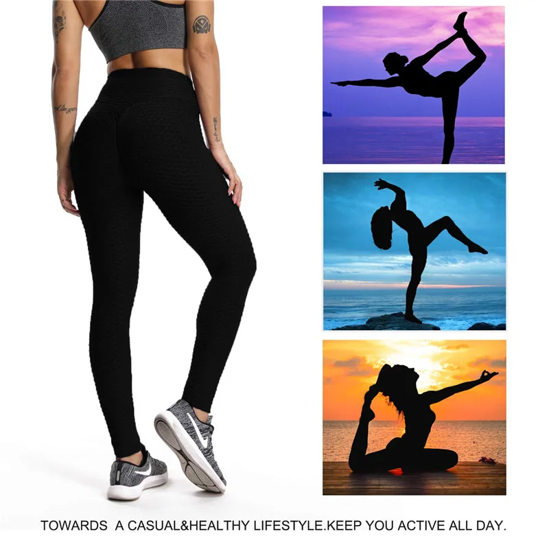 NINGMI фитнес облегающие для женщин Ruched Сексуальное белье подъема ягодиц Высокая