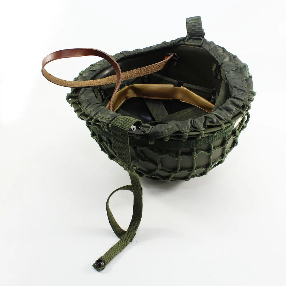 Военный шлем WW2 армейский солдат США Десантник M1 хлопковый камуфляж OD BAND кошачьи