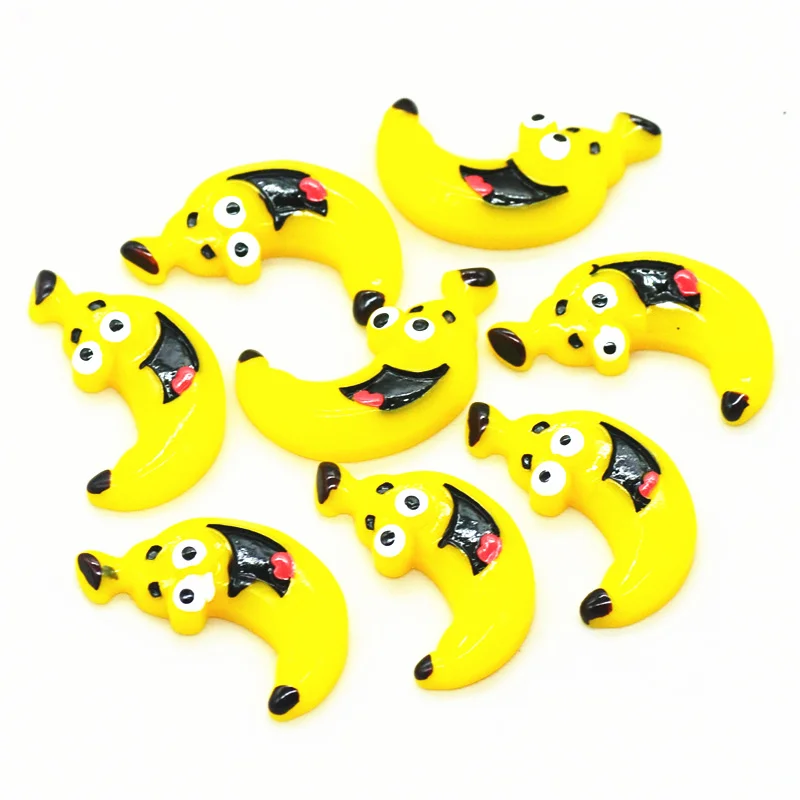 10 шт. 34 мм x 19 Kawaii Mr. Banana с плоским основанием кабошон | сумасшедшие фрукты