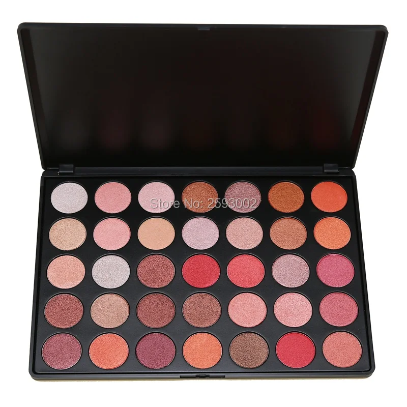 35 цветов Тени для век Палитра Великолепная шелковистая пудра профессиональная