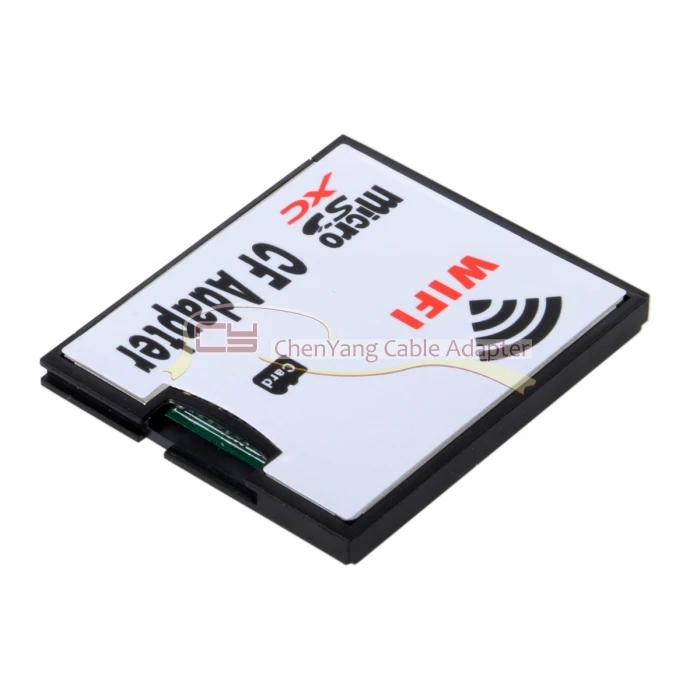 

100pcs/lot WIFI Adapter Memory Card TF Micro SD to CF Compact Flash Card Kit for Digital Camera
