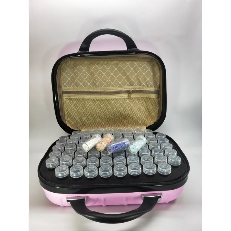 Pink 132 Bottle Инструменты для домашнего использования, новинка 132, бутылки, 7 конфетных цветов, сумка для хранения, алмазная живопись, аксессуары, алмазная вышивка - Цвет: Pink 132 Bottle