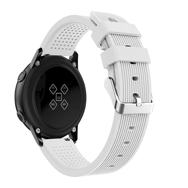 White Спортивный силиконовый ремешок для часов samsung Galaxy watch активный ремешок для samsung Galaxy 42 мм/gear S2 Смарт-часы сменный Браслет - Цвет ремешка: White