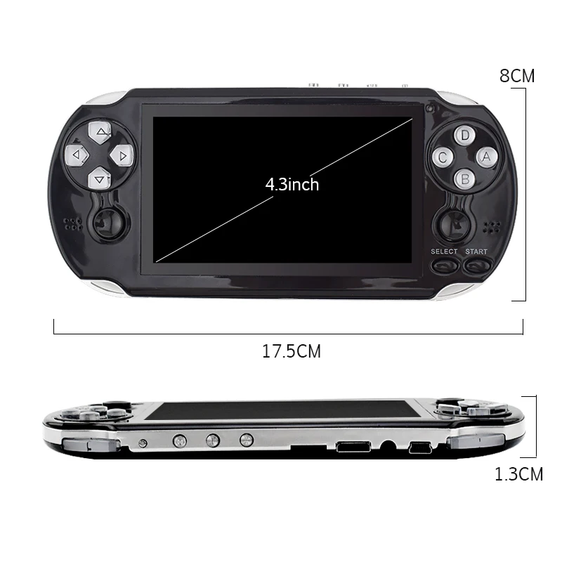 PAP Red Dot II plus 4 3 &quotпортативная игровая консоль 64Bit Gameta 16G 16 Гб PMP Оборудование для PSP
