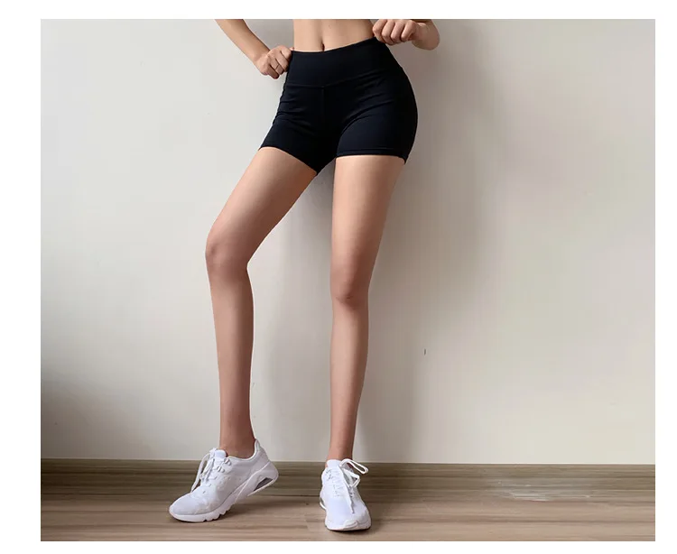SOISOU женские спортивные шорты для йоги фитнес эластичные шорты женские шорты для тренировок спортивные женские плотные, высокоэластичные шорты с высокой талией