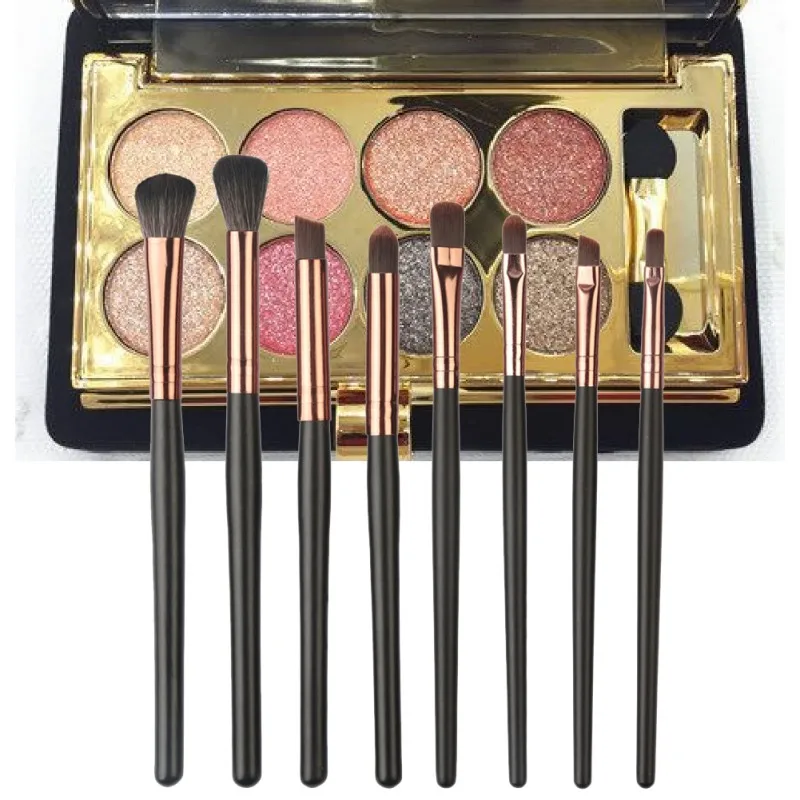 8 шт. набор кистей для макияжа косметические инструменты пудра тени век основа