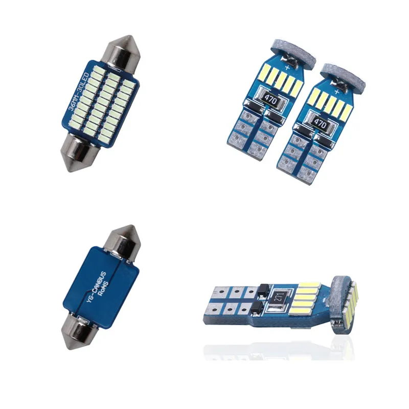 8 шт. Ксеноновые белые светодиодные лампы интерьерная Упаковка Комплект для Toyota