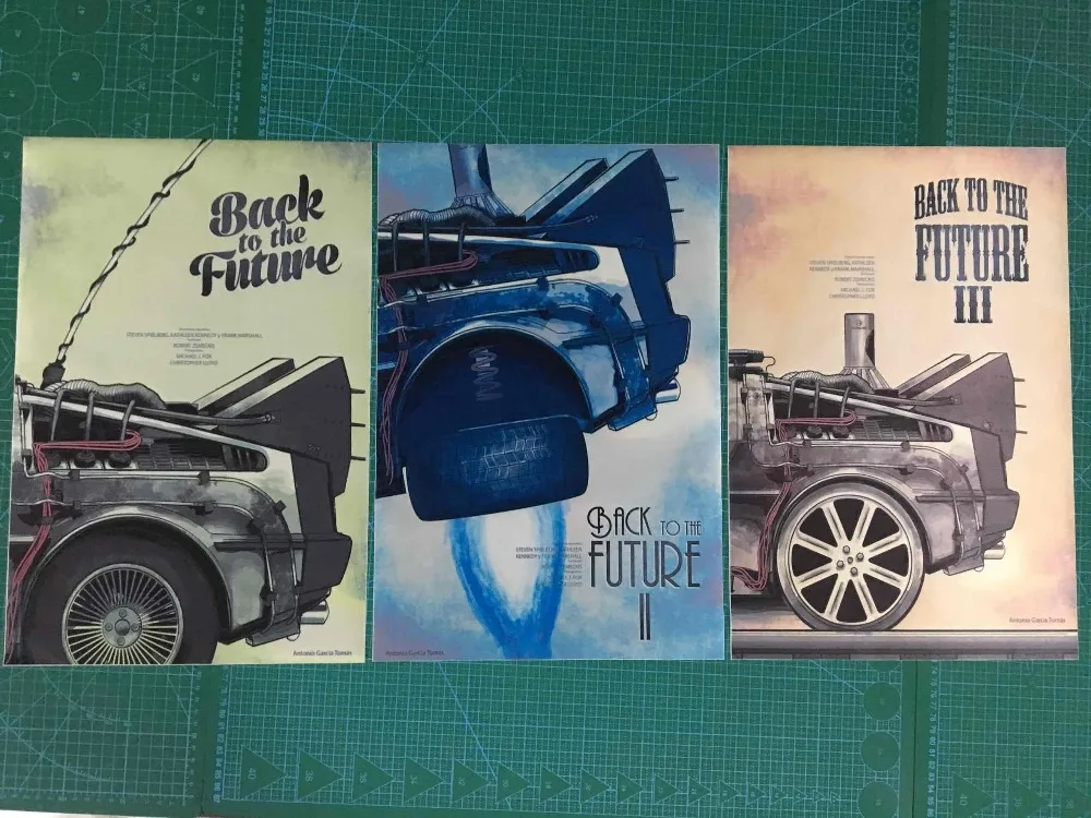 3 шт. автомобильные наклейки Назад в будущее I II III print font printing press machines for | Рисование и каллиграфия -32704352007