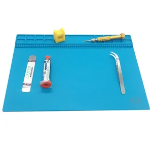 Ремонтная станция AAA 35x25 см, теплоизоляционная силиконовая прокладка, тепловая пушка, платформа BGA для сварки, обслуживания, Настольный коврик