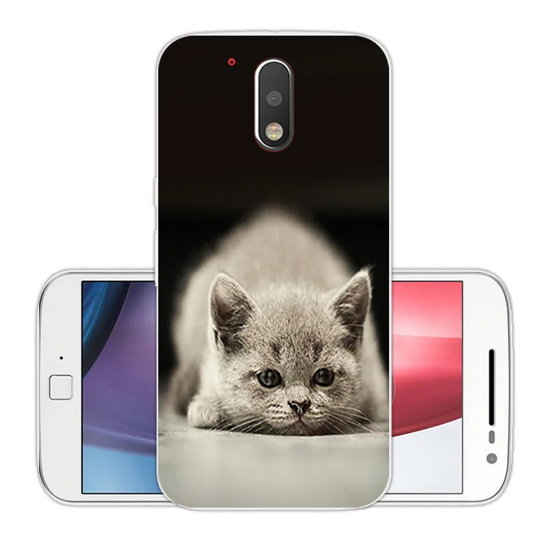 5 дюймов для Motorola Moto G4 плюс чехлы телефонов ТПУ Прозрачный кремния мягкая телефон