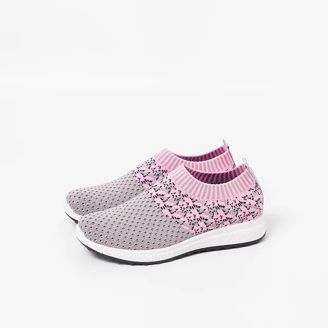 Новинка женская модная обувь для отдыха тканая сетчатая без застежки Zapatillas Walking