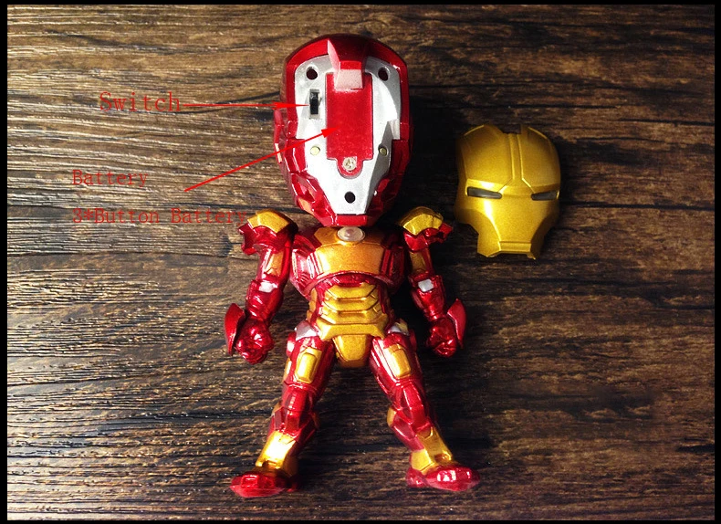 XCZJ Marvel MK42 Железный человек горящими глазами фигурки игрушка в подарок для детей |