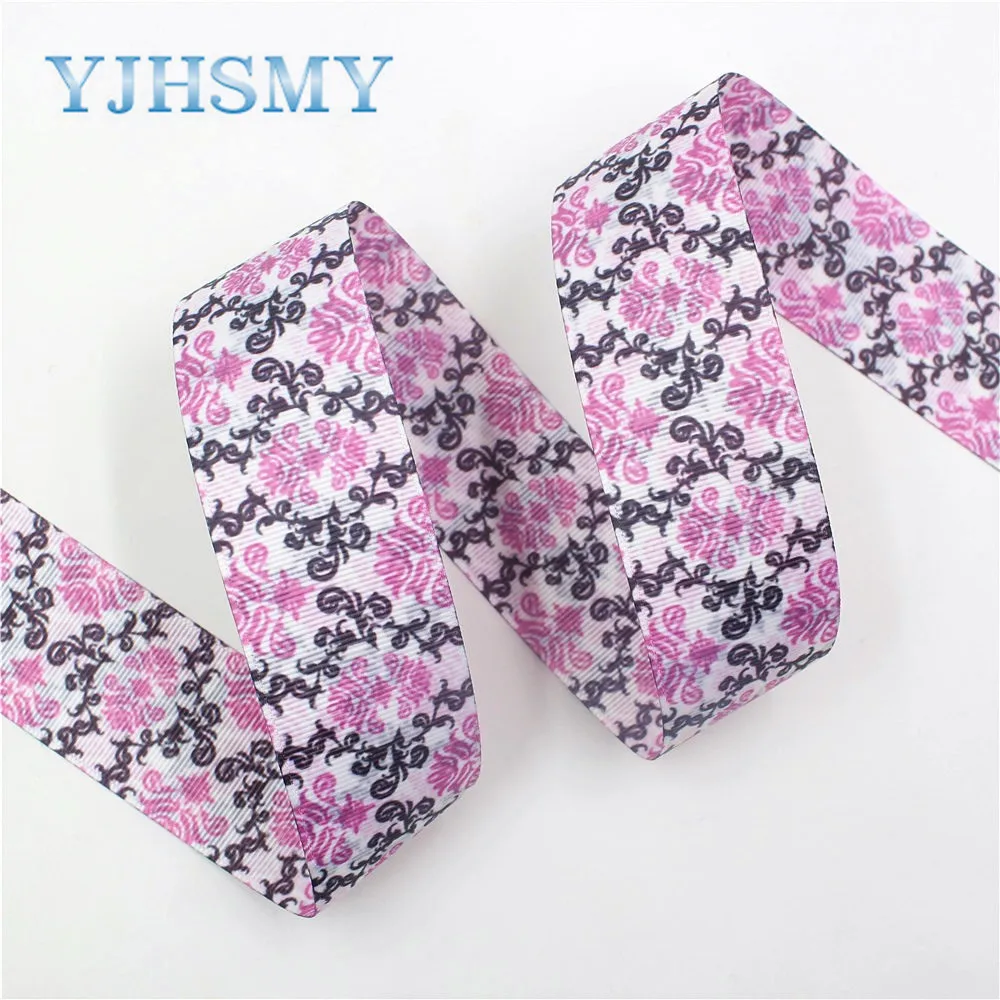 YJHSMY I-19628-1526 38 мм 10 ярдов двусторонняя корсажная лента с рисунком аксессуары для
