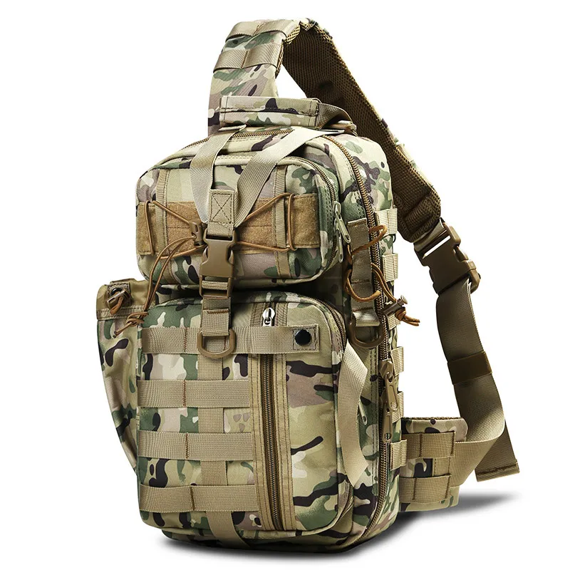 CP camo Военная Тактическая Сумка на плечо, рюкзак archer, диагональный крест, Охотничья сумка, мужской армейский рюкзак, 600D нейлоновая походная спортивная сумка - Цвет: CP camo