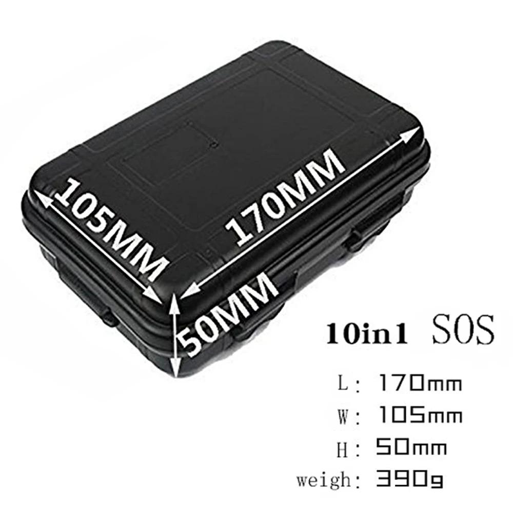 Набор для выживания водонепроницаемое оборудование EDC 10 в 1 туристический