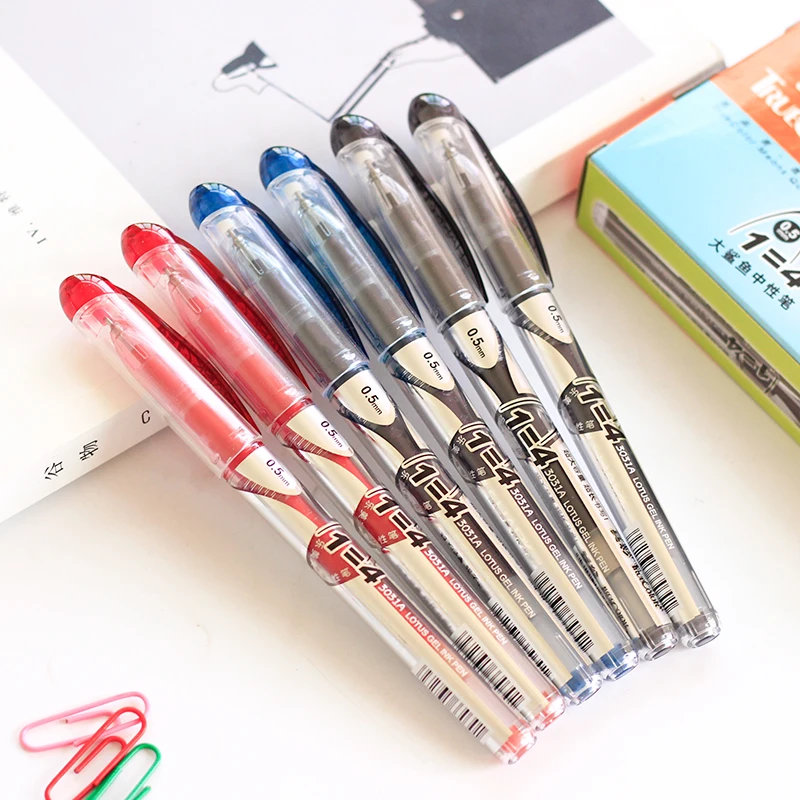 

Truecolor 3031A large shark neutral pen 0.5mm office dedicated large-capacity writing pen signature pen