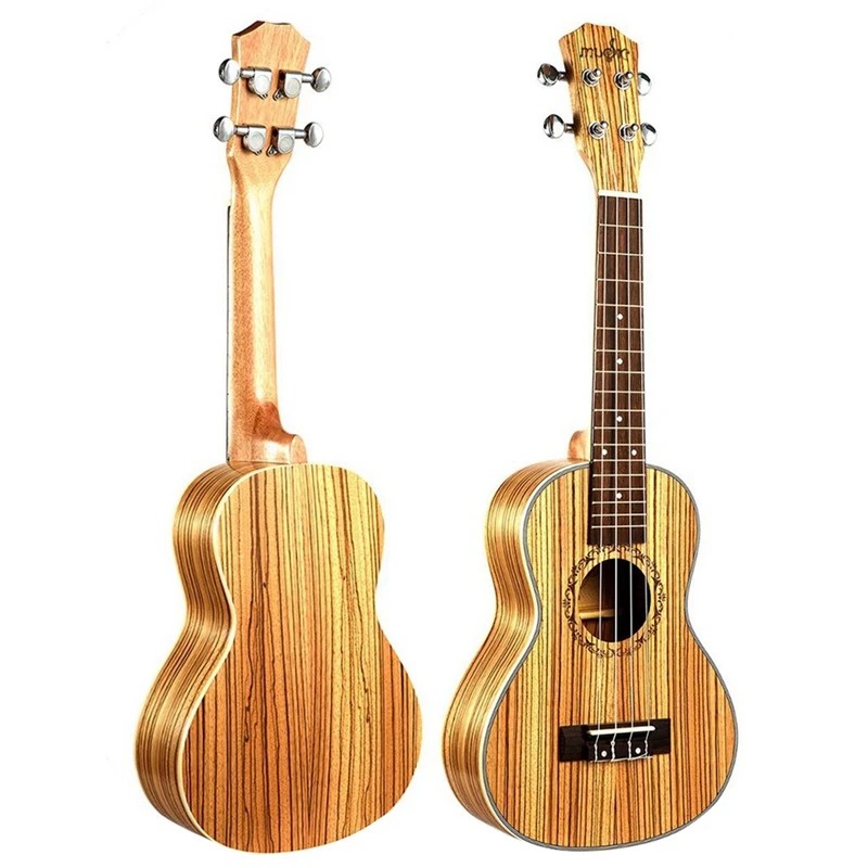 Горячая-концертная Гавайская гитара 23 дюймов Zebrawood начинающая Uke 4 струны для