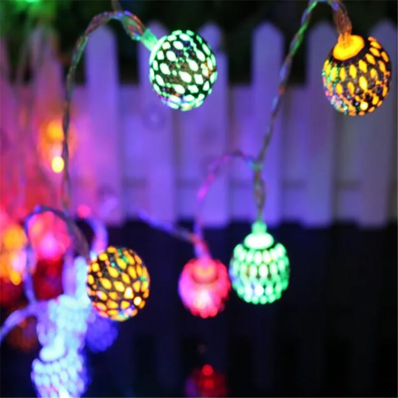 Светодиодный светильник в виде железного шара 4 м 20 дюймов|curtain lights|string lightsled string
