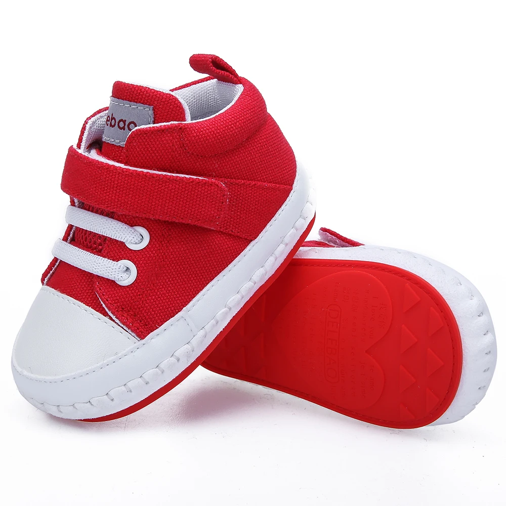 Delebao/Новинка 2018 года обувь для начинающих ходить с мягкой резиновой подошвой на