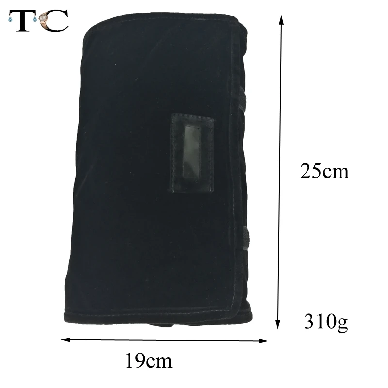 Новинка черный вельветовый органайзер для ювелирных изделий сумка путешествий