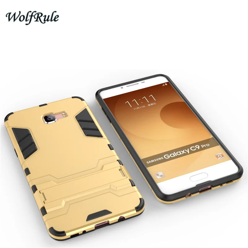 Чехол wolfrole для Samsung Galaxy C9 Pro чехол из ТПУ ПК держатель C900 |