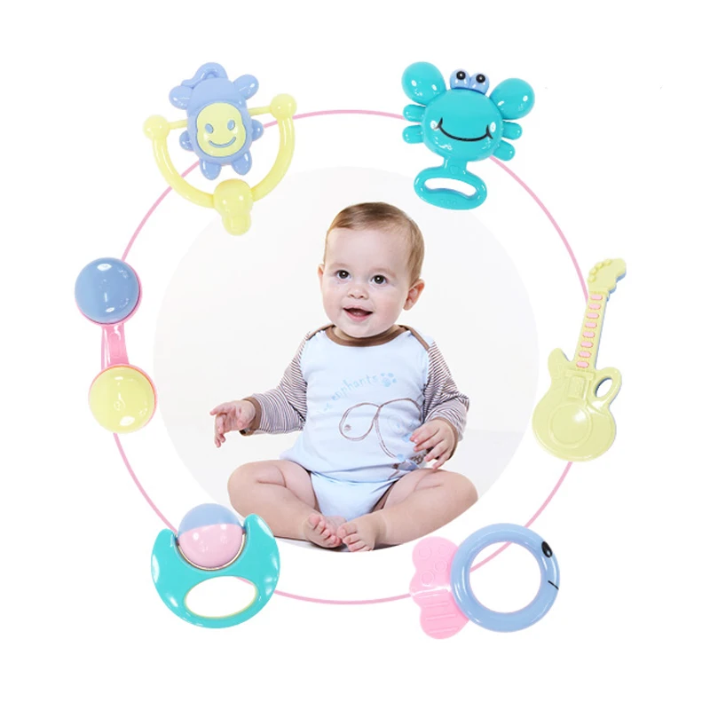 6 шт. детские погремушки для раннего развития|baby rattle|development toysshake bell |