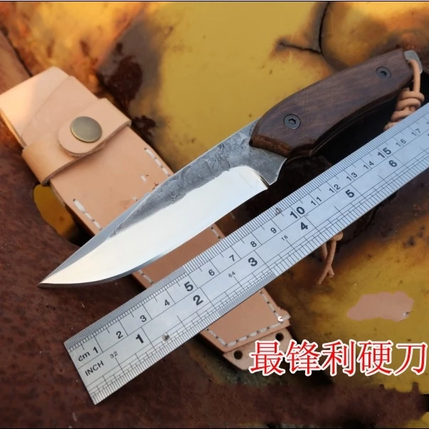 2017The sharp knife pure manual forging tool high hardness straight mountaineering camping outdoor hunting | Инструменты